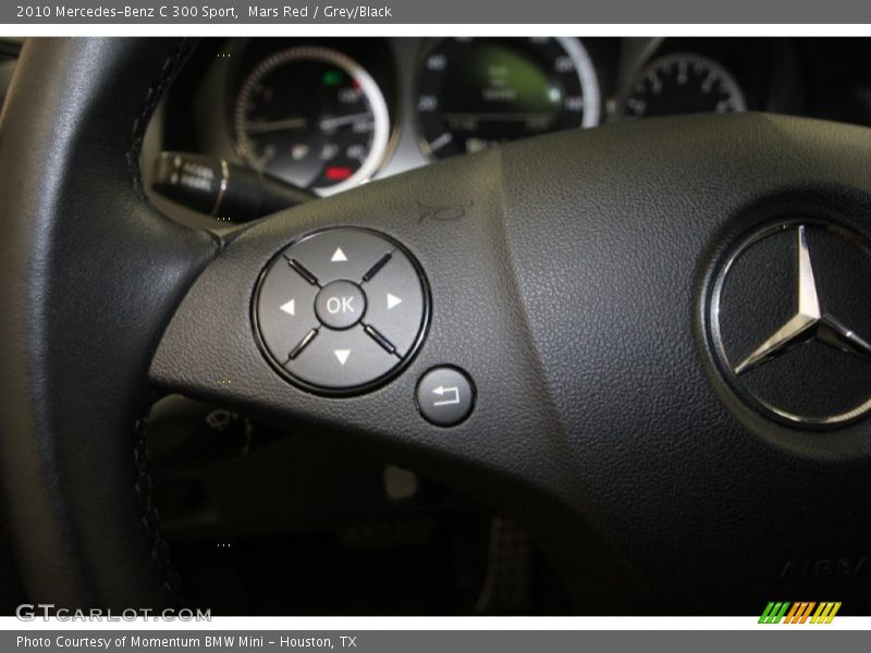 Mars Red / Grey/Black 2010 Mercedes-Benz C 300 Sport