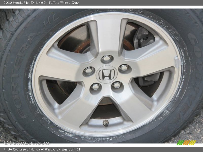 Taffeta White / Gray 2010 Honda Pilot EX-L 4WD