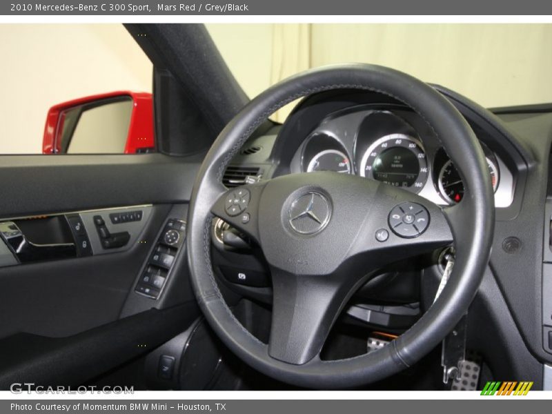 Mars Red / Grey/Black 2010 Mercedes-Benz C 300 Sport