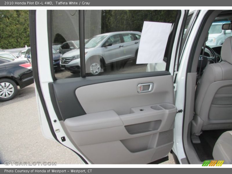 Taffeta White / Gray 2010 Honda Pilot EX-L 4WD