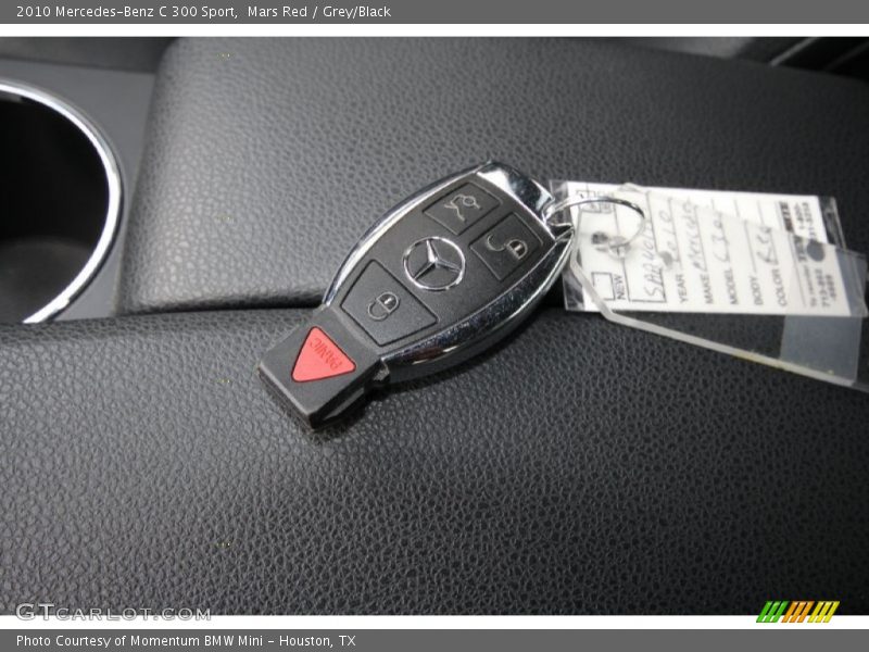 Mars Red / Grey/Black 2010 Mercedes-Benz C 300 Sport