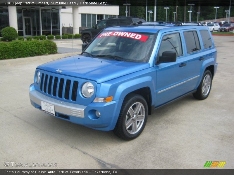 Surf Blue Pearl / Dark Slate Gray 2008 Jeep Patriot Limited