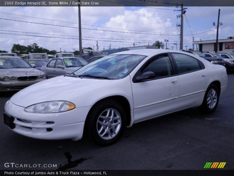 Stone White / Dark Slate Gray 2003 Dodge Intrepid SE