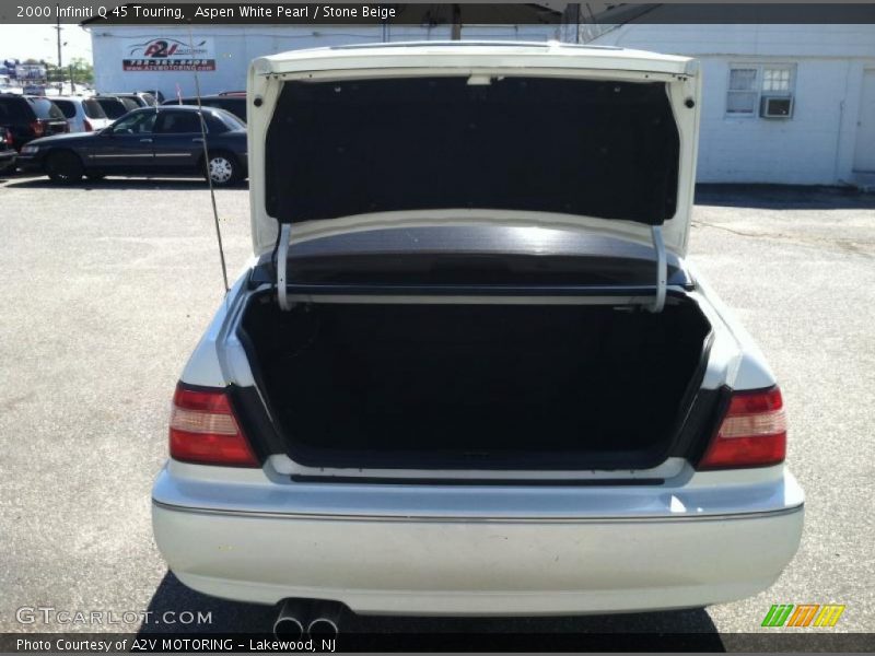 Aspen White Pearl / Stone Beige 2000 Infiniti Q 45 Touring
