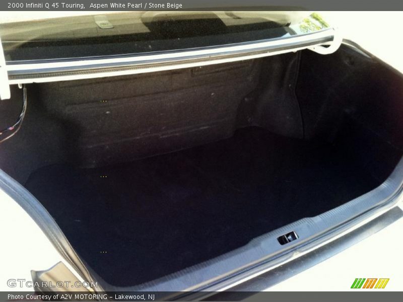 Aspen White Pearl / Stone Beige 2000 Infiniti Q 45 Touring