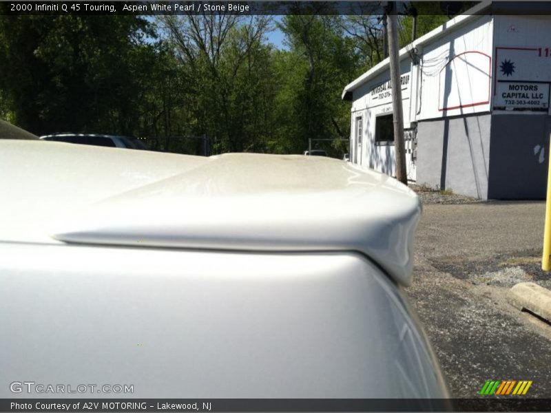 Aspen White Pearl / Stone Beige 2000 Infiniti Q 45 Touring