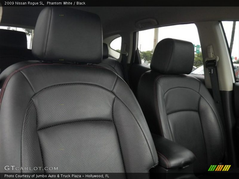 Phantom White / Black 2009 Nissan Rogue SL