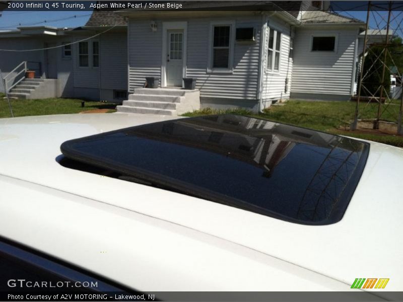 Aspen White Pearl / Stone Beige 2000 Infiniti Q 45 Touring