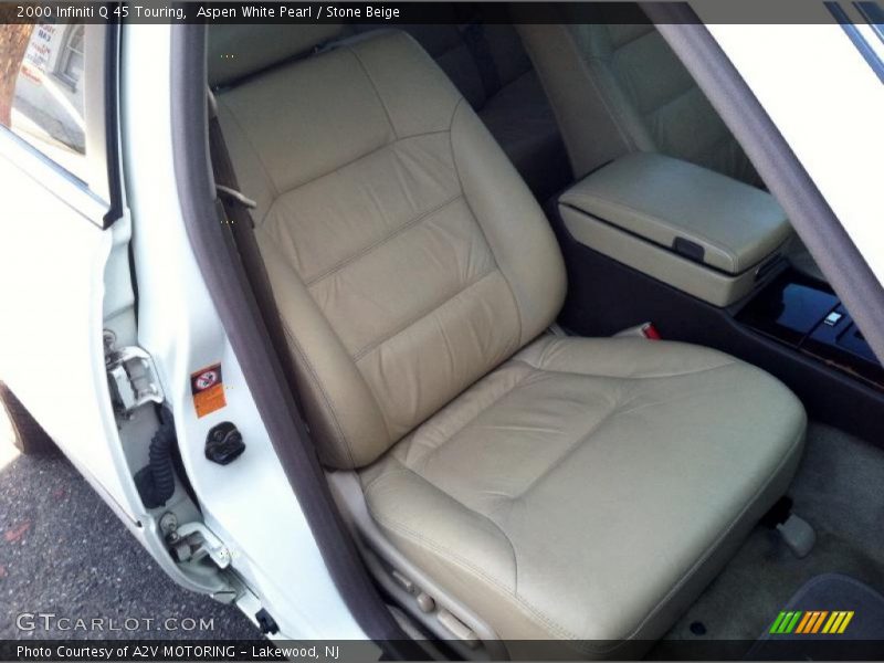 Aspen White Pearl / Stone Beige 2000 Infiniti Q 45 Touring