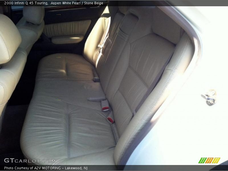 Aspen White Pearl / Stone Beige 2000 Infiniti Q 45 Touring