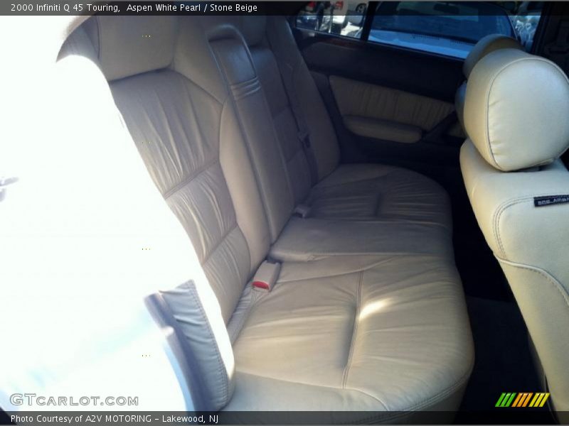 Aspen White Pearl / Stone Beige 2000 Infiniti Q 45 Touring