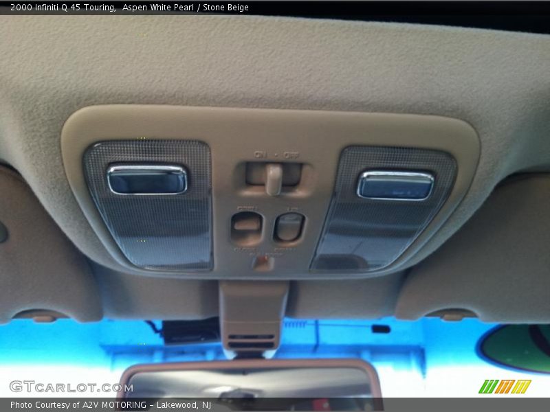 Aspen White Pearl / Stone Beige 2000 Infiniti Q 45 Touring