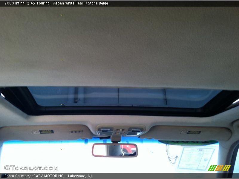 Aspen White Pearl / Stone Beige 2000 Infiniti Q 45 Touring