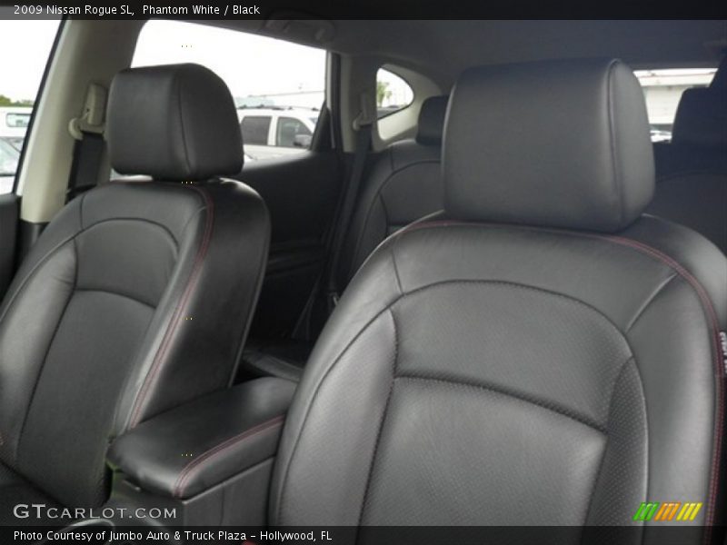 Phantom White / Black 2009 Nissan Rogue SL