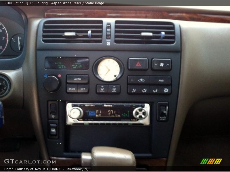 Aspen White Pearl / Stone Beige 2000 Infiniti Q 45 Touring