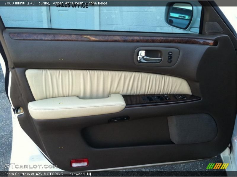 Aspen White Pearl / Stone Beige 2000 Infiniti Q 45 Touring