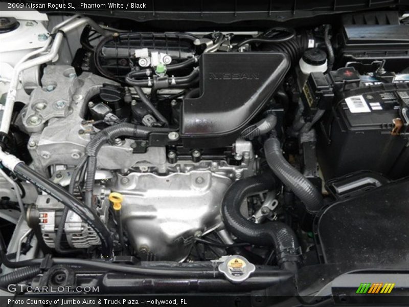 Phantom White / Black 2009 Nissan Rogue SL