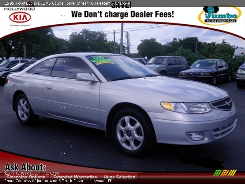 Silver Stream Opalescent / Charcoal 1999 Toyota Solara SE V6 Coupe