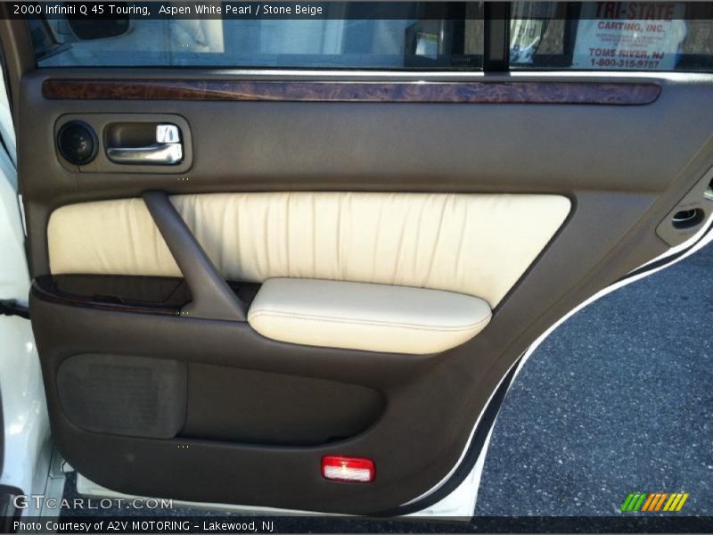 Aspen White Pearl / Stone Beige 2000 Infiniti Q 45 Touring