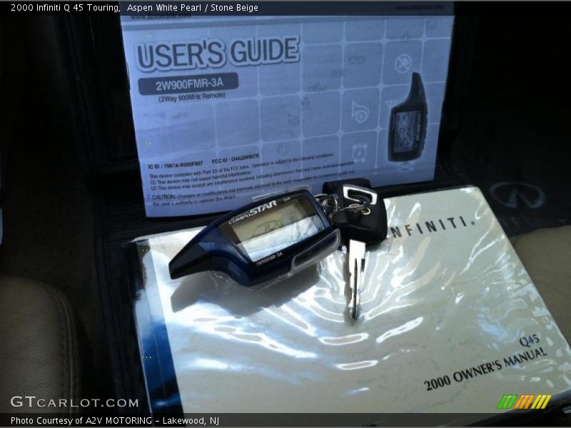 Aspen White Pearl / Stone Beige 2000 Infiniti Q 45 Touring