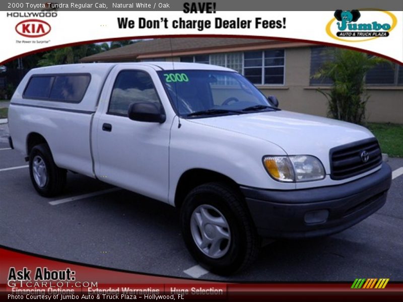 Natural White / Oak 2000 Toyota Tundra Regular Cab