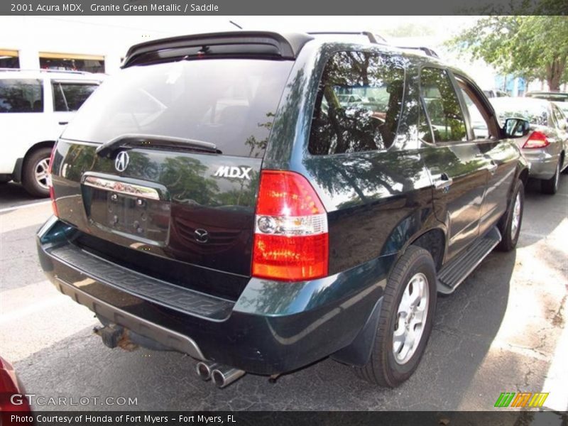 Granite Green Metallic / Saddle 2001 Acura MDX