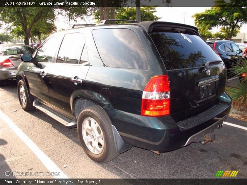 Granite Green Metallic / Saddle 2001 Acura MDX