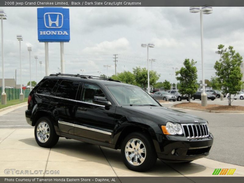 Black / Dark Slate Gray/Light Graystone 2008 Jeep Grand Cherokee Limited