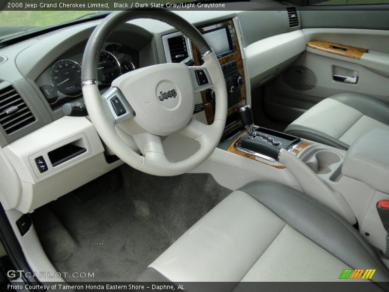  2008 Grand Cherokee Limited Dark Slate Gray/Light Graystone Interior