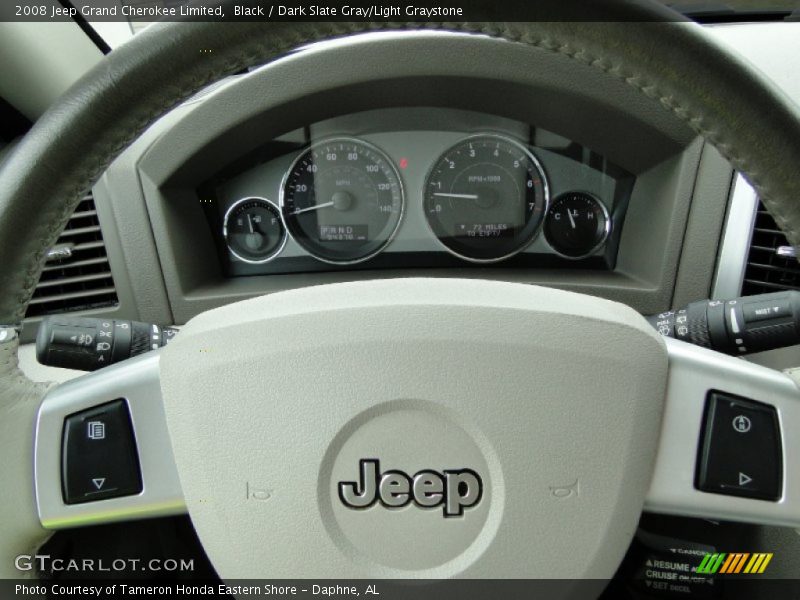 Black / Dark Slate Gray/Light Graystone 2008 Jeep Grand Cherokee Limited