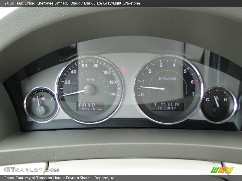  2008 Grand Cherokee Limited Limited Gauges