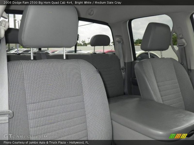 Bright White / Medium Slate Gray 2008 Dodge Ram 2500 Big Horn Quad Cab 4x4