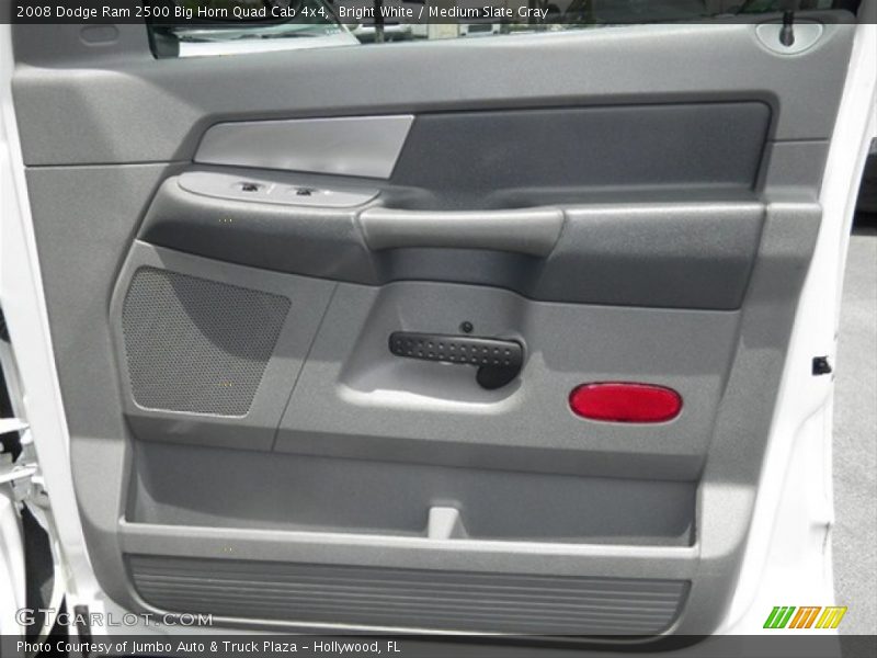 Bright White / Medium Slate Gray 2008 Dodge Ram 2500 Big Horn Quad Cab 4x4