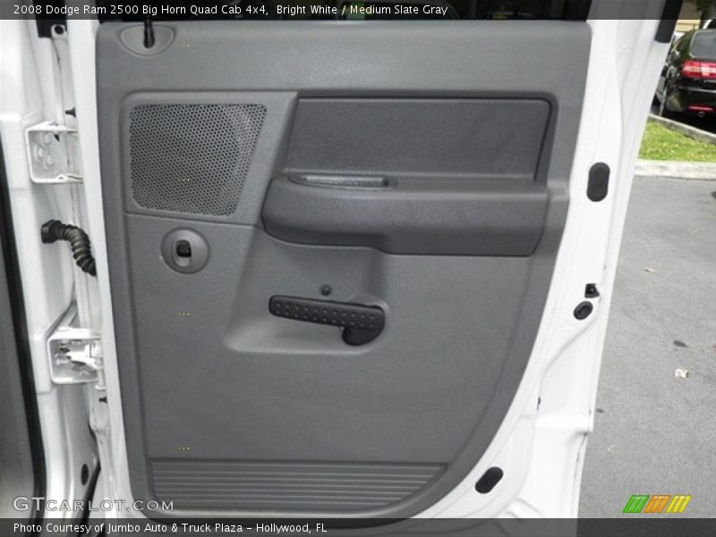 Bright White / Medium Slate Gray 2008 Dodge Ram 2500 Big Horn Quad Cab 4x4