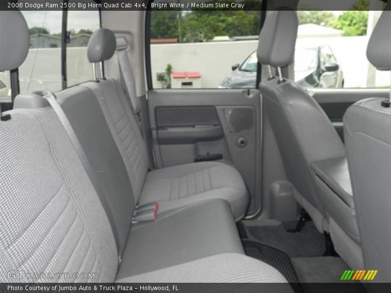 Bright White / Medium Slate Gray 2008 Dodge Ram 2500 Big Horn Quad Cab 4x4