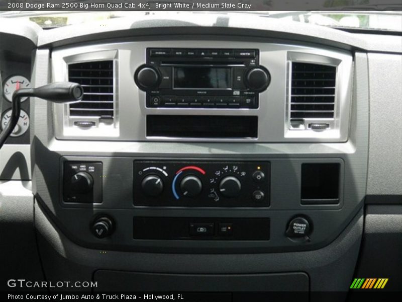 Bright White / Medium Slate Gray 2008 Dodge Ram 2500 Big Horn Quad Cab 4x4