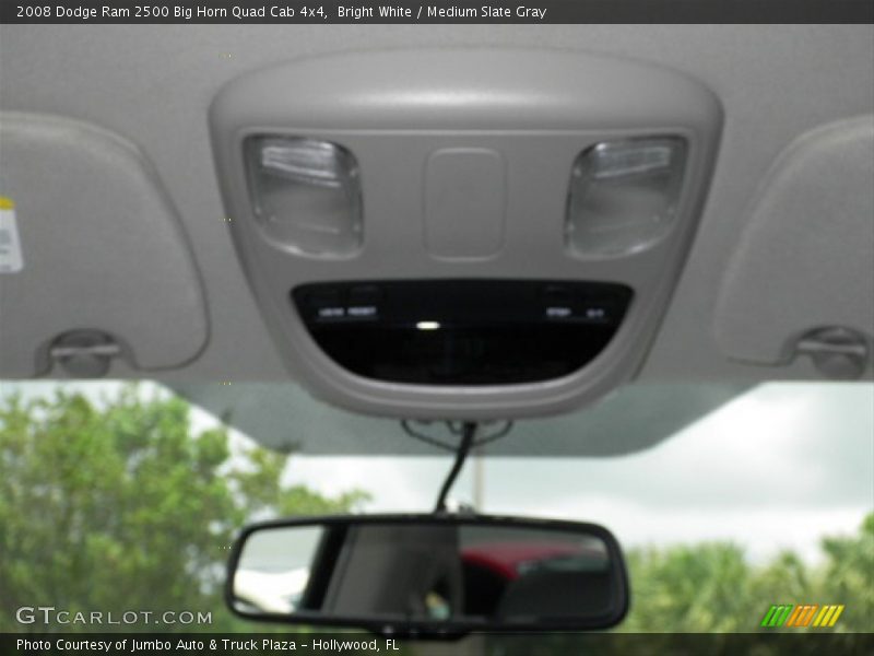 Bright White / Medium Slate Gray 2008 Dodge Ram 2500 Big Horn Quad Cab 4x4