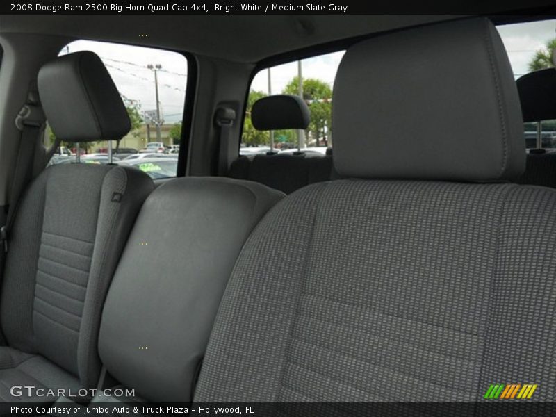 Bright White / Medium Slate Gray 2008 Dodge Ram 2500 Big Horn Quad Cab 4x4
