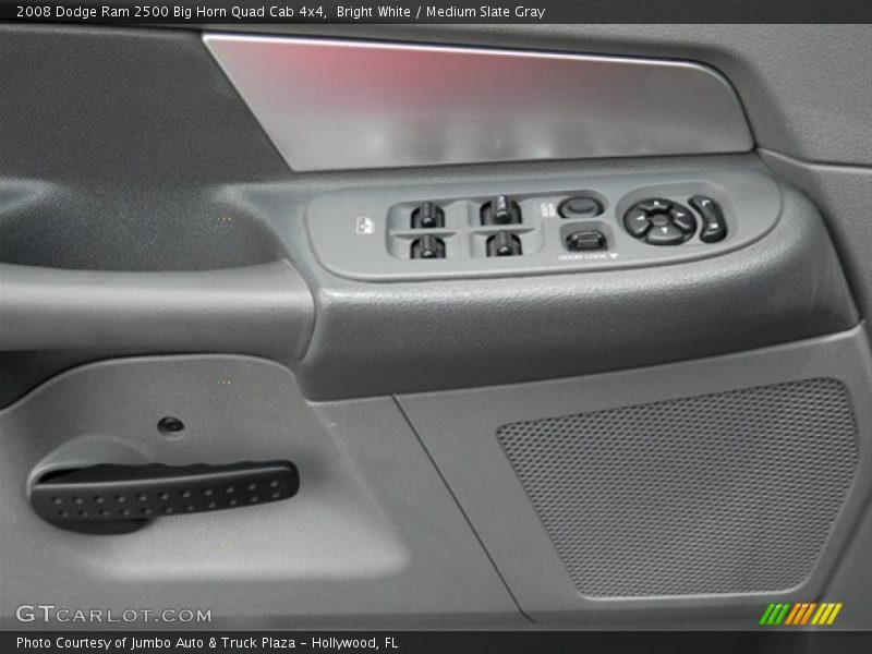 Bright White / Medium Slate Gray 2008 Dodge Ram 2500 Big Horn Quad Cab 4x4