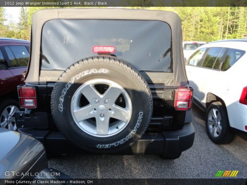 Black / Black 2012 Jeep Wrangler Unlimited Sport S 4x4