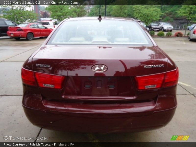 Dark Cherry Red / Camel 2009 Hyundai Sonata GLS