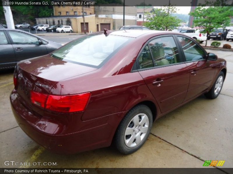 Dark Cherry Red / Camel 2009 Hyundai Sonata GLS