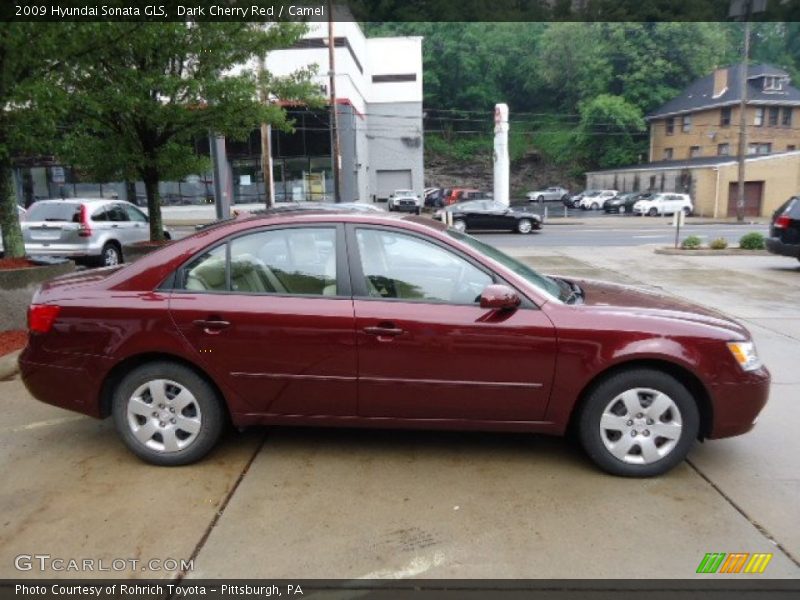 Dark Cherry Red / Camel 2009 Hyundai Sonata GLS