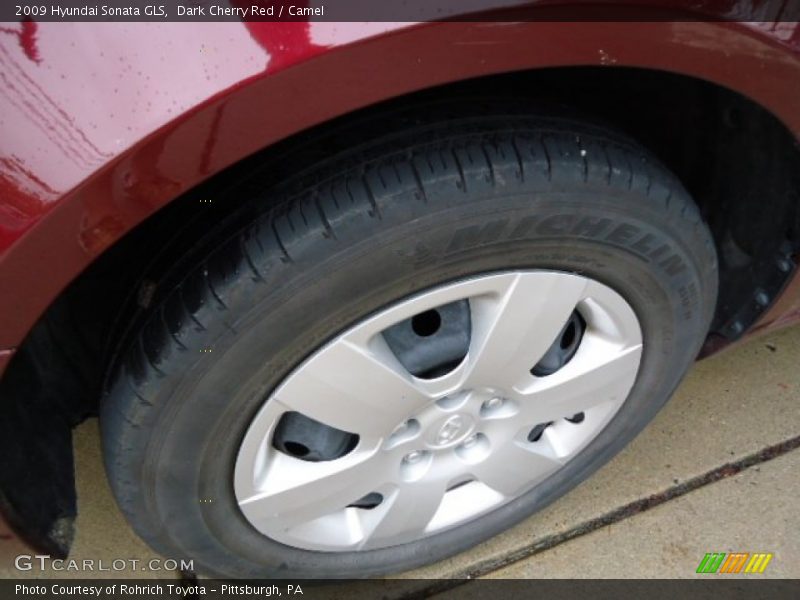 Dark Cherry Red / Camel 2009 Hyundai Sonata GLS