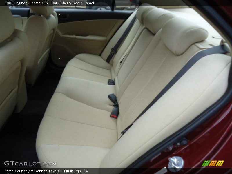 Dark Cherry Red / Camel 2009 Hyundai Sonata GLS