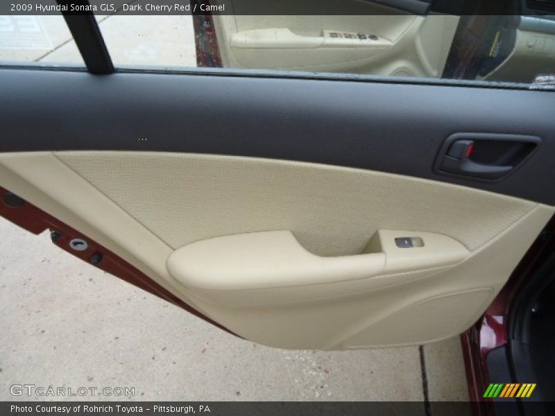 Dark Cherry Red / Camel 2009 Hyundai Sonata GLS