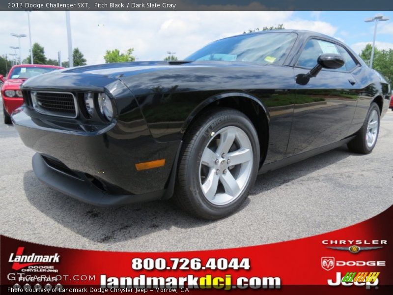 Pitch Black / Dark Slate Gray 2012 Dodge Challenger SXT