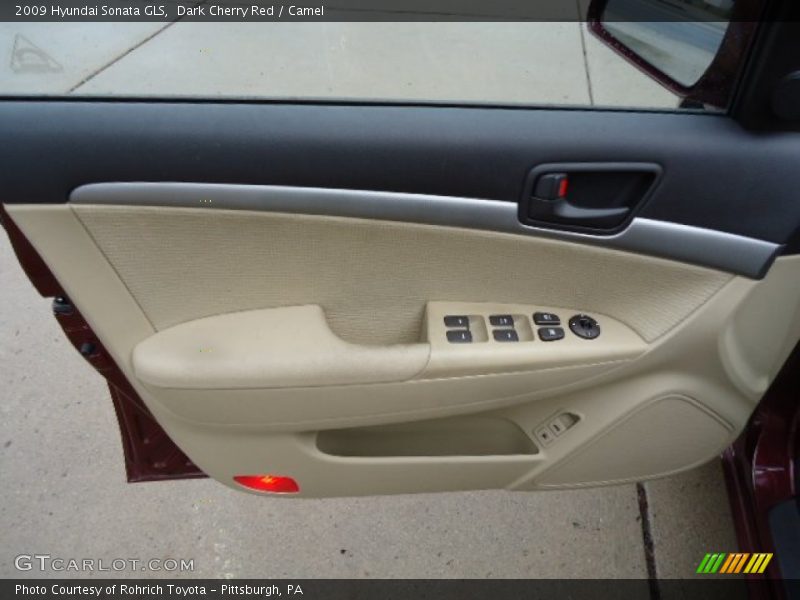 Dark Cherry Red / Camel 2009 Hyundai Sonata GLS