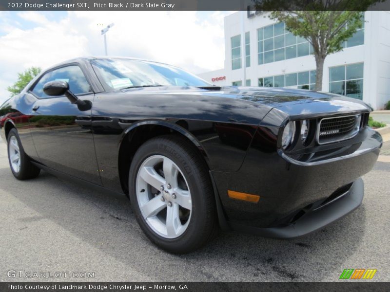 Pitch Black / Dark Slate Gray 2012 Dodge Challenger SXT