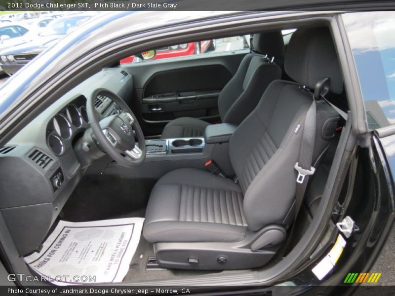 Pitch Black / Dark Slate Gray 2012 Dodge Challenger SXT